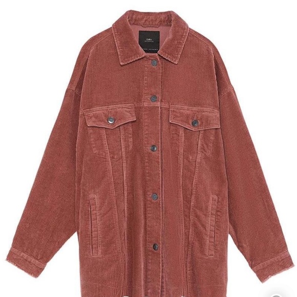 SOLD🎉Zara Oversized Corduroy Jacket - Picture 3 of 8